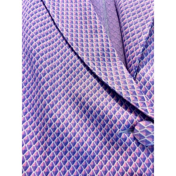 Cabi Imperial Blazer Jacket Style 5847 Purple Diamond Pattern Medium - Picture 7 of 8